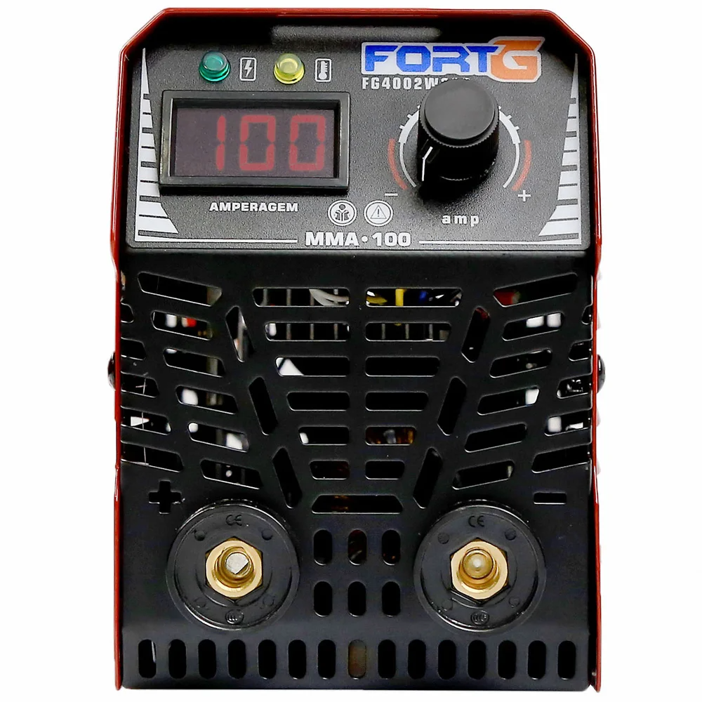 Máquina de Solda Inversora MMA 100A 220V com Display Digital FORTGPRO-FG4002W