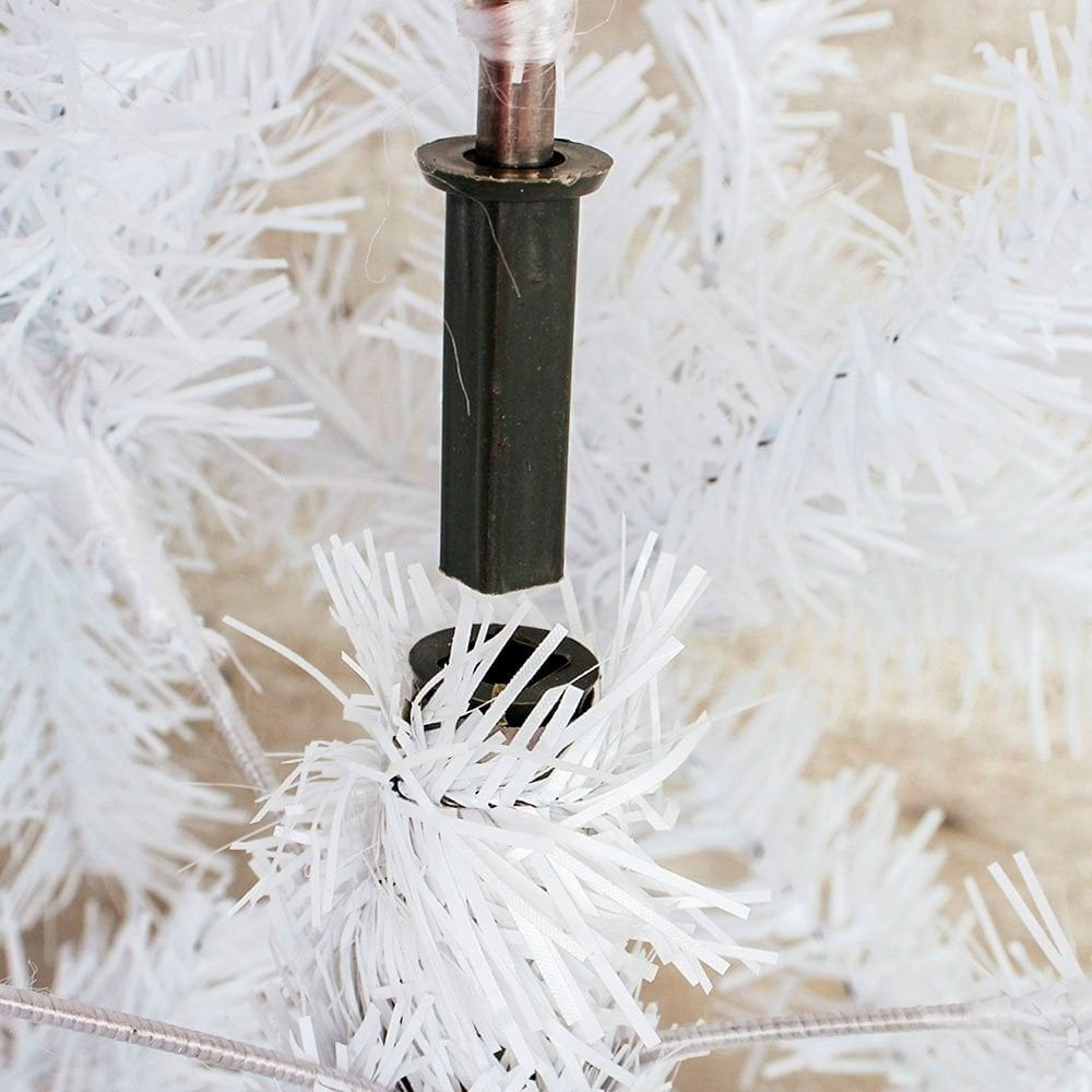 Árvore De Natal Branco 150 Cm Com 240 Galhos Grande U