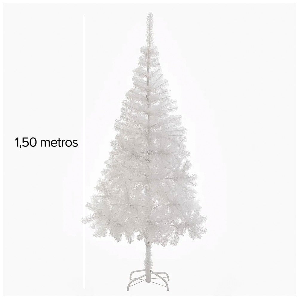 Árvore De Natal 150 Cm Selenita Branca Com 200 Galhos U / UNICA