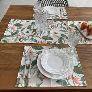 Jogo Americano Jacquard Repelente a Água