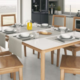 Kit 4 Jogos Americanos Jacquard Imp. + Caminho de Mesa