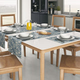 Kit 6 Jogos Americanos Jacquard Imp. + Caminho de Mesa