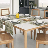 Kit 6 Jogos Americanos Jacquard Imp. + Caminho de Mesa