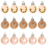 Kit 15 Bolas De Natal Decorativa Enfeite 3cm Champanhe U / UNICA