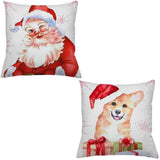 Kit 2 Capas de Almofadas Natal - Boas Festas