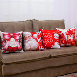 Kit 4 Capas de Almofadas Natal - Laços