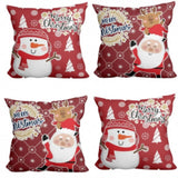 Kit 4 Capas de Almofadas Natal - Merry Christimas