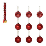 Kit Bola De Natal Encanto Vermelho 5cm Com 9 Unidades U / UNICA