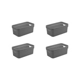 Kit de caixa organizadora Ou 4 peças 5,3L Linha Cube