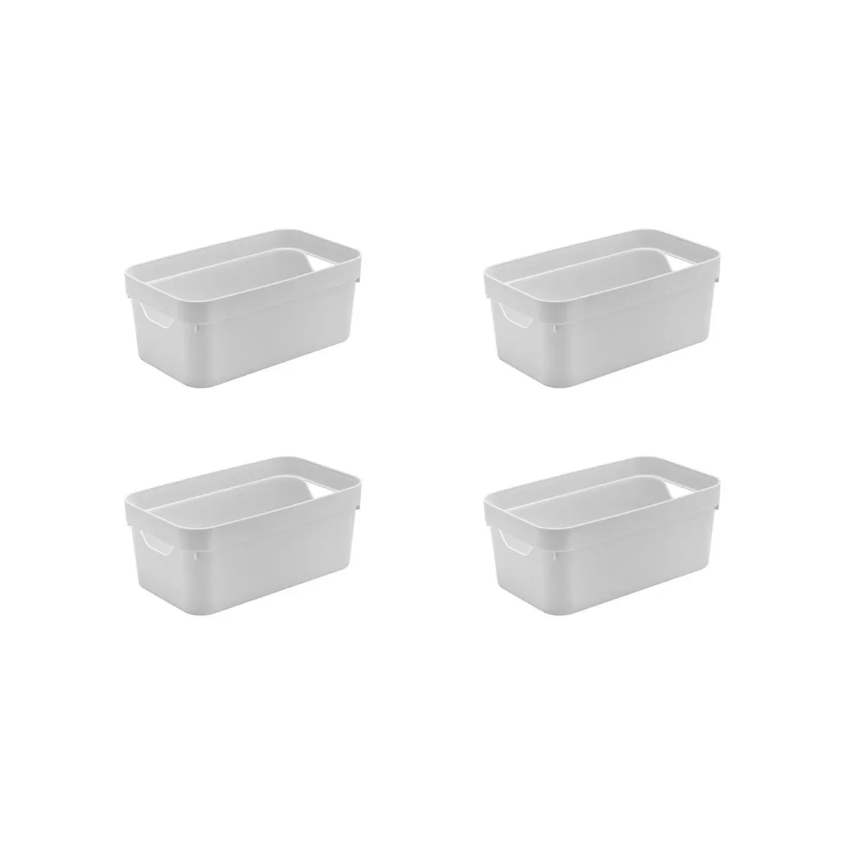 Kit de caixa organizadora Ou 4 peças 5,3L Linha Cube