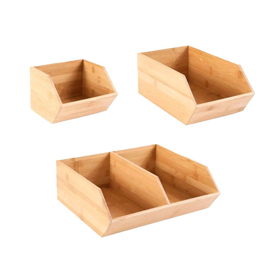 Kit de caixas empilháveis Ou 3 peças Linha Keep