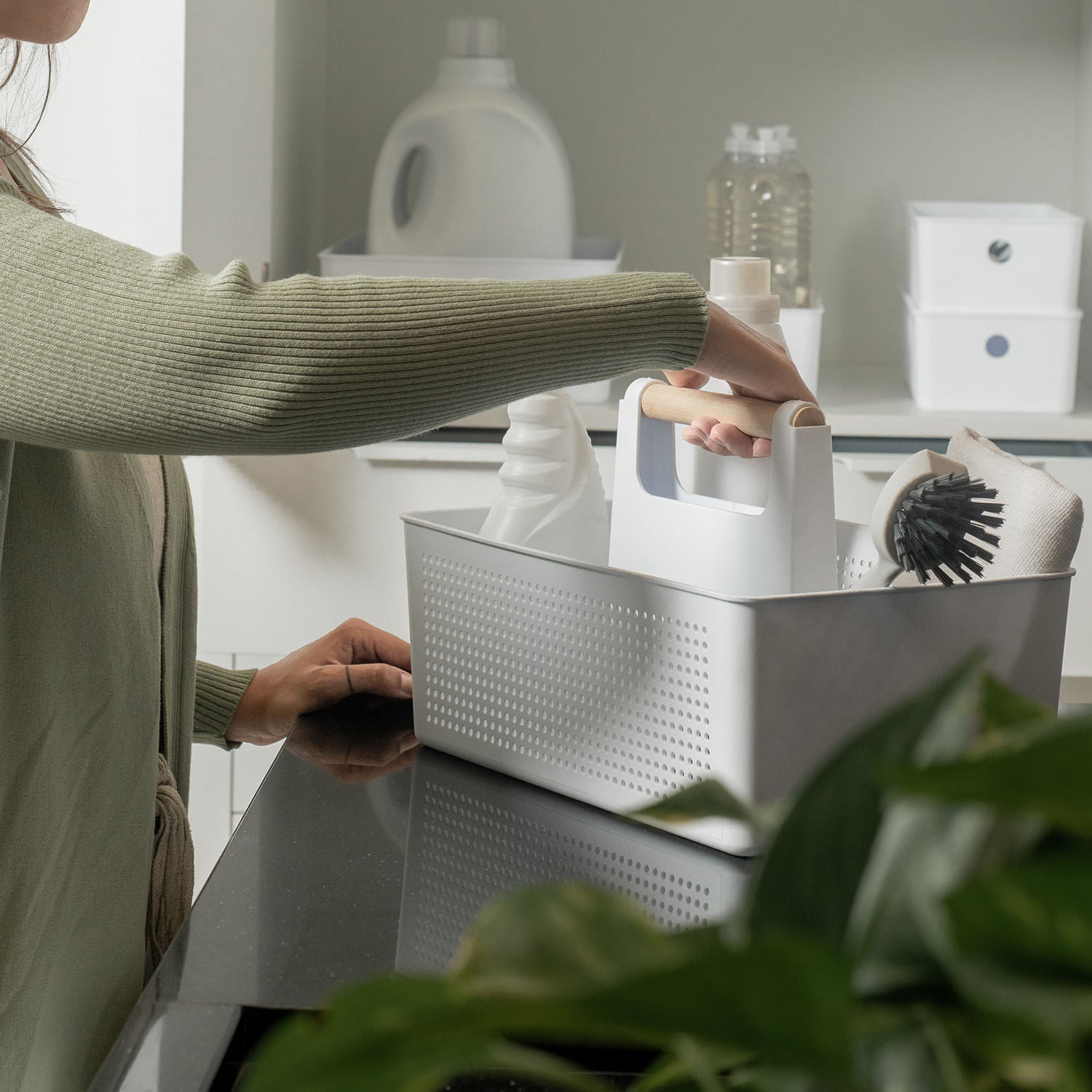 Kit de Lavanderia Ou 4 Peças Linha Flow