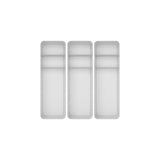 Kit de organizador de gavetas com 2 divisórias Ou 3 peças Linha Logic