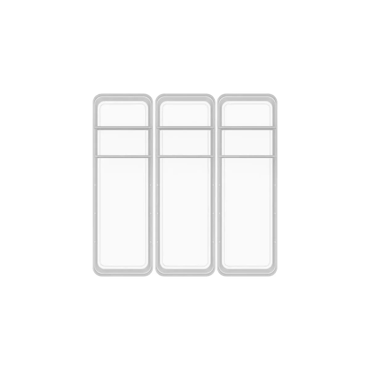 Kit de organizador de gavetas com 2 divisórias Ou 3 peças Linha Logic