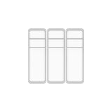 Kit de organizador de gavetas com 2 divisórias Ou 3 peças Linha Logic