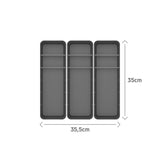 Kit de organizador de gavetas com 2 divisórias Ou 3 peças Linha Logic