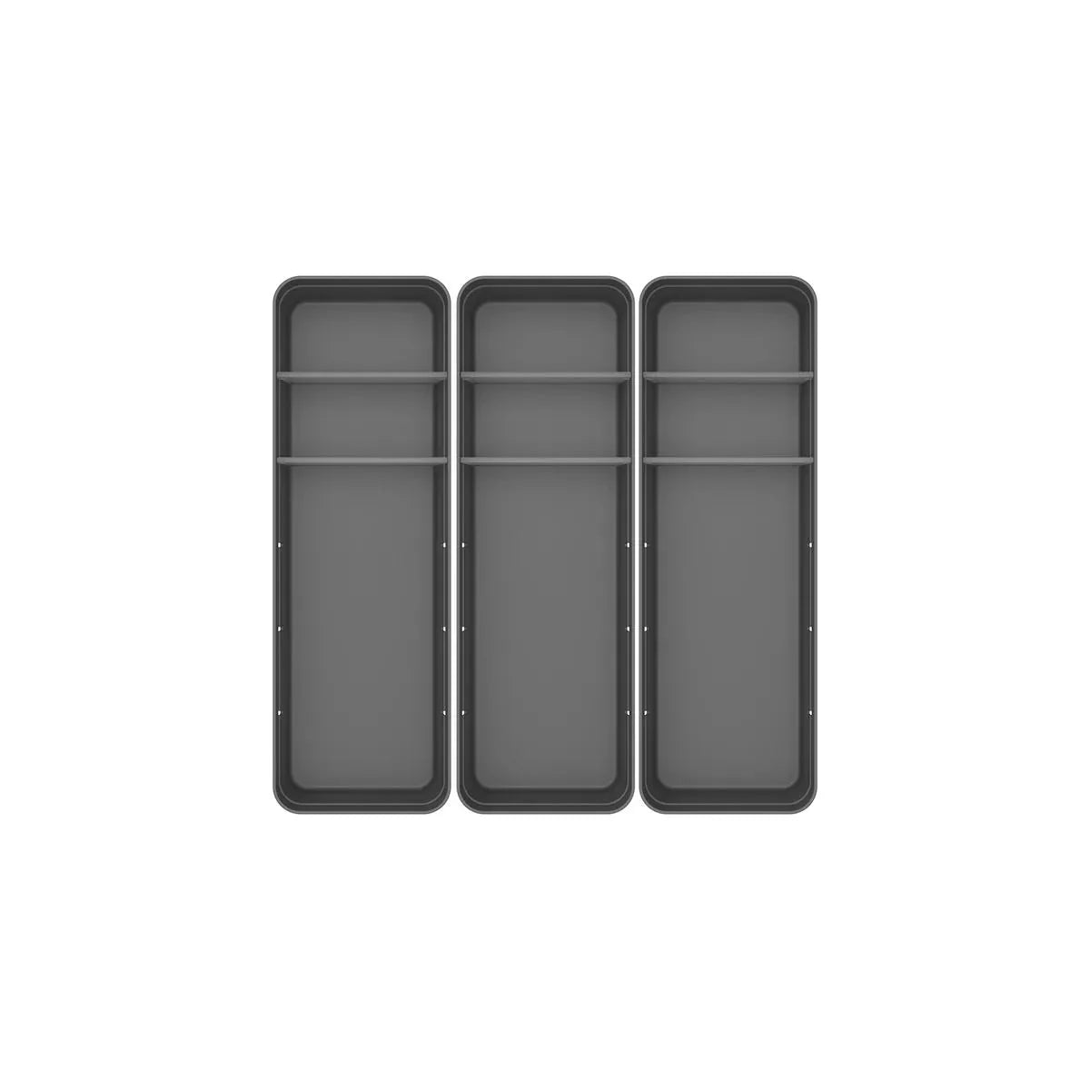 Kit de organizador de gavetas com 2 divisórias Ou 3 peças Linha Logic