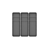 Kit de organizador de gavetas com 2 divisórias Ou 3 peças Linha Logic