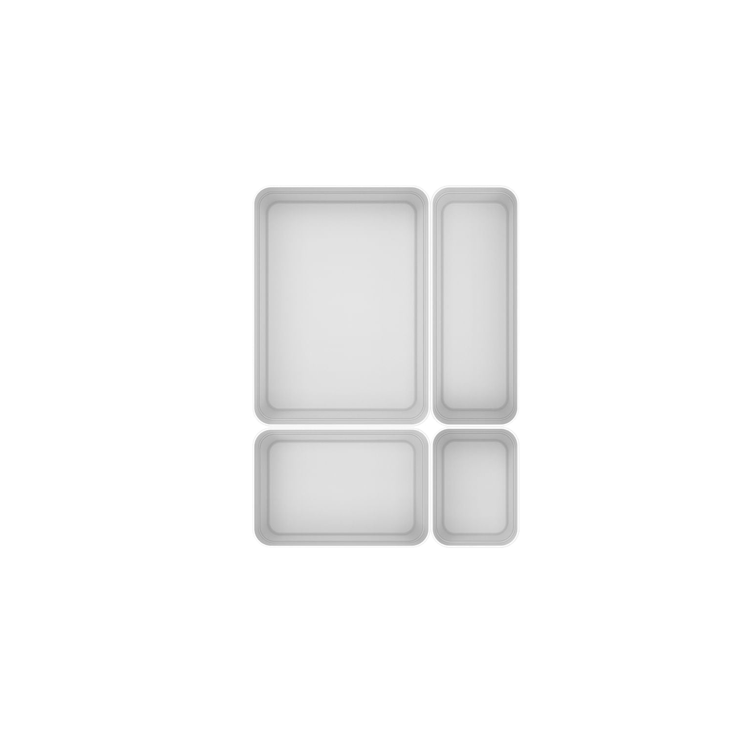Kit de Organizador de Gavetas Ou 4 Peças Linha Logic