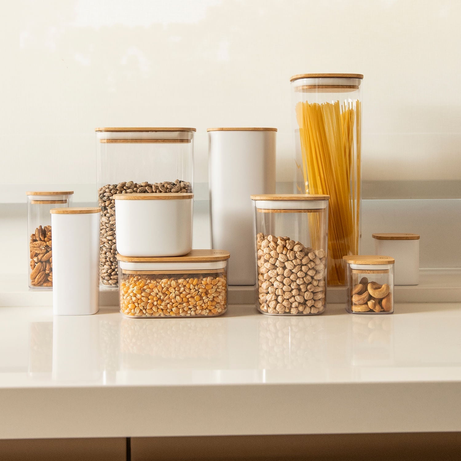 Kit de potes herméticos Ou 10 peças Linha Keep