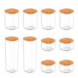 Kit de potes herméticos Ou 10 peças Linha Keep