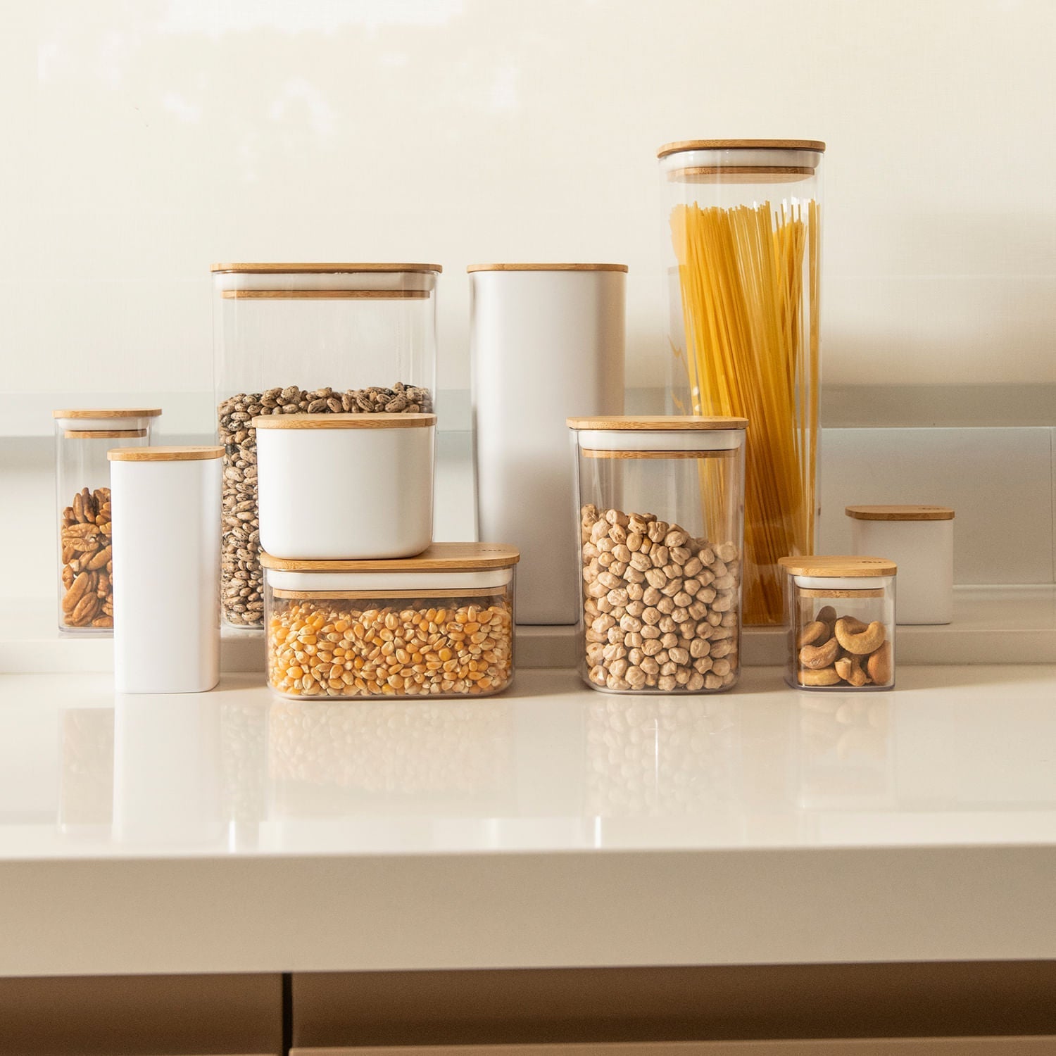 Kit de potes herméticos Ou 5 peças Linha Keep