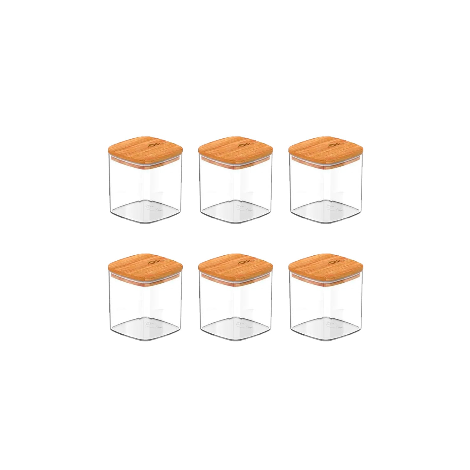 Kit de potes herméticos Ou 6 peças 150ml Linha keep