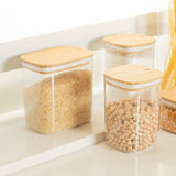 Kit de potes herméticos retangulares Ou 3 peças Linha Keep