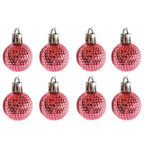 Kit Enfeite Bolas De Natal Texturizada Lisa Rosa 3cm U / UNICA