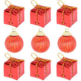 Kit Presente Bolas De Natal Enfeite Pendente 9 Peças 2,5 Cm U / VARIADA