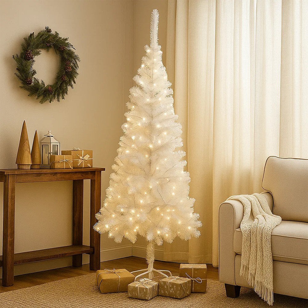 Árvore De Natal 150 Cm Selenita Branca Com 200 Galhos U / UNICA