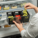 Organizador com cesto triplo Ou 5L Linha Clear Fresh