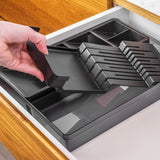 Organizador de facas e talheres Ou Linha Clear Gavetas