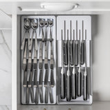 Organizador de facas e talheres Ou Linha Clear Gavetas