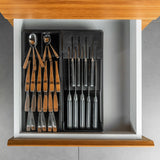 Organizador de facas e talheres Ou Linha Clear Gavetas