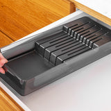 Organizador de facas Ou Linha Clear Gavetas