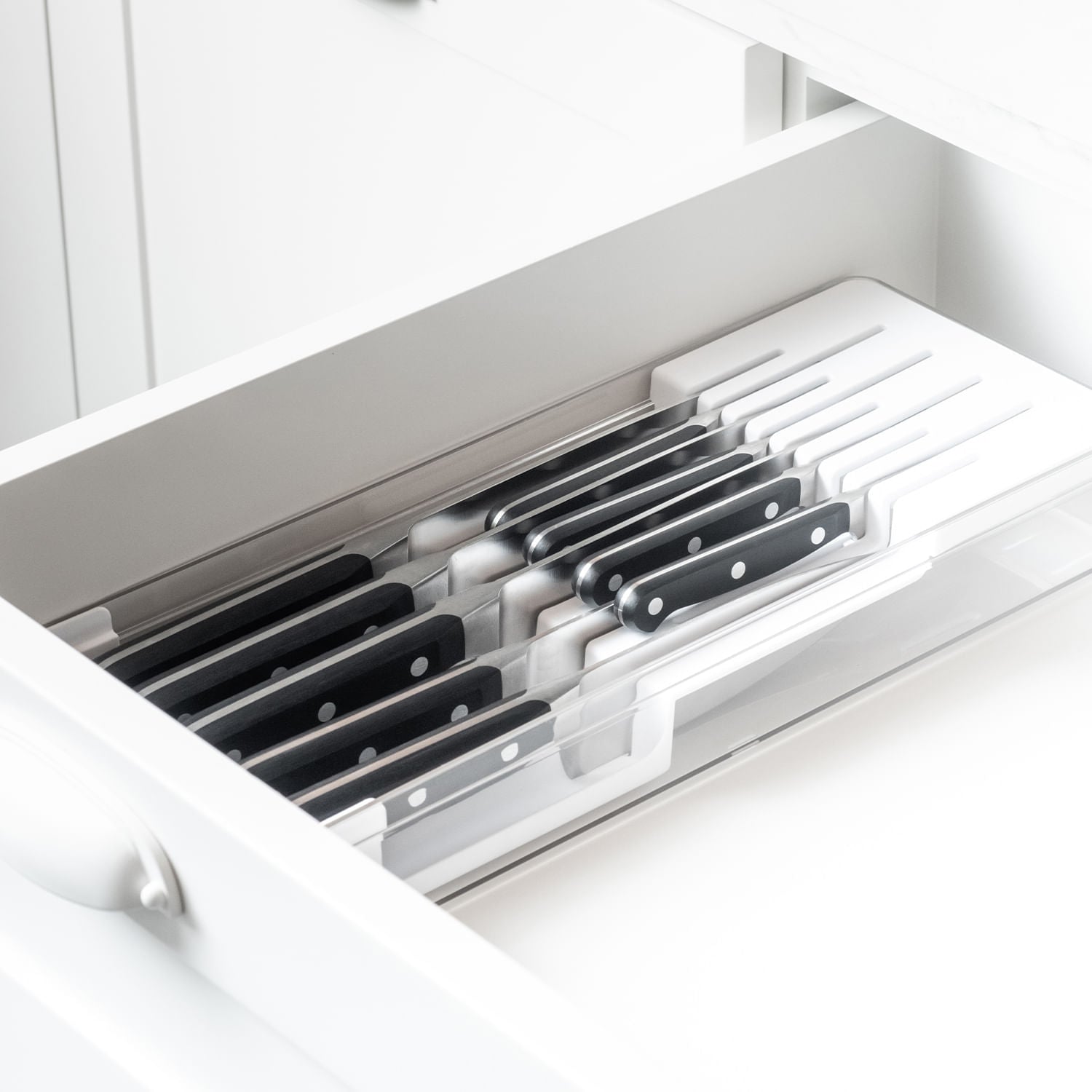 Organizador de facas Ou Linha Clear Gavetas