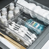 Organizador de gavetas Ou 15 x 7,5 x 5,6 Linha Clear Gavetas