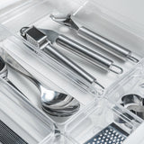 Organizador de gavetas Ou 22,5 x 15 x 5,6 Linha Clear Gavetas