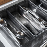 Organizador de gavetas Ou 22,5 x 7,5 x 5,6 Linha Clear Gavetas