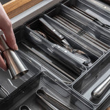 Organizador de gavetas Ou 22,5 x 7,5 x 5,6 Linha Clear Gavetas