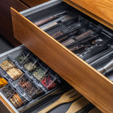 Organizador de gavetas Ou 37,5 x 15 x 5,6 Linha Clear Gavetas