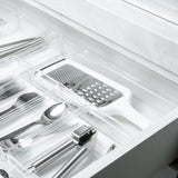 Organizador de gavetas Ou 37,5 x 15 x 5,6 Linha Clear Gavetas