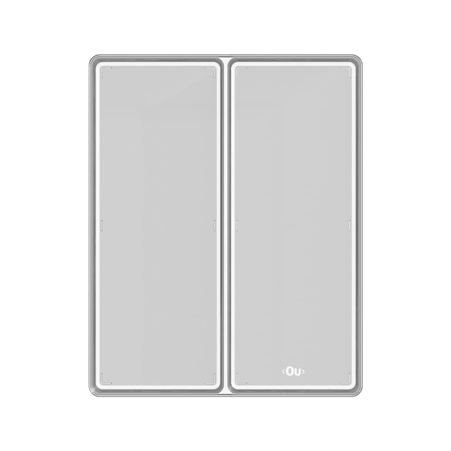 Organizador de gavetas Ou 37,5 x 30 x 5,6 Linha Clear Gavetas