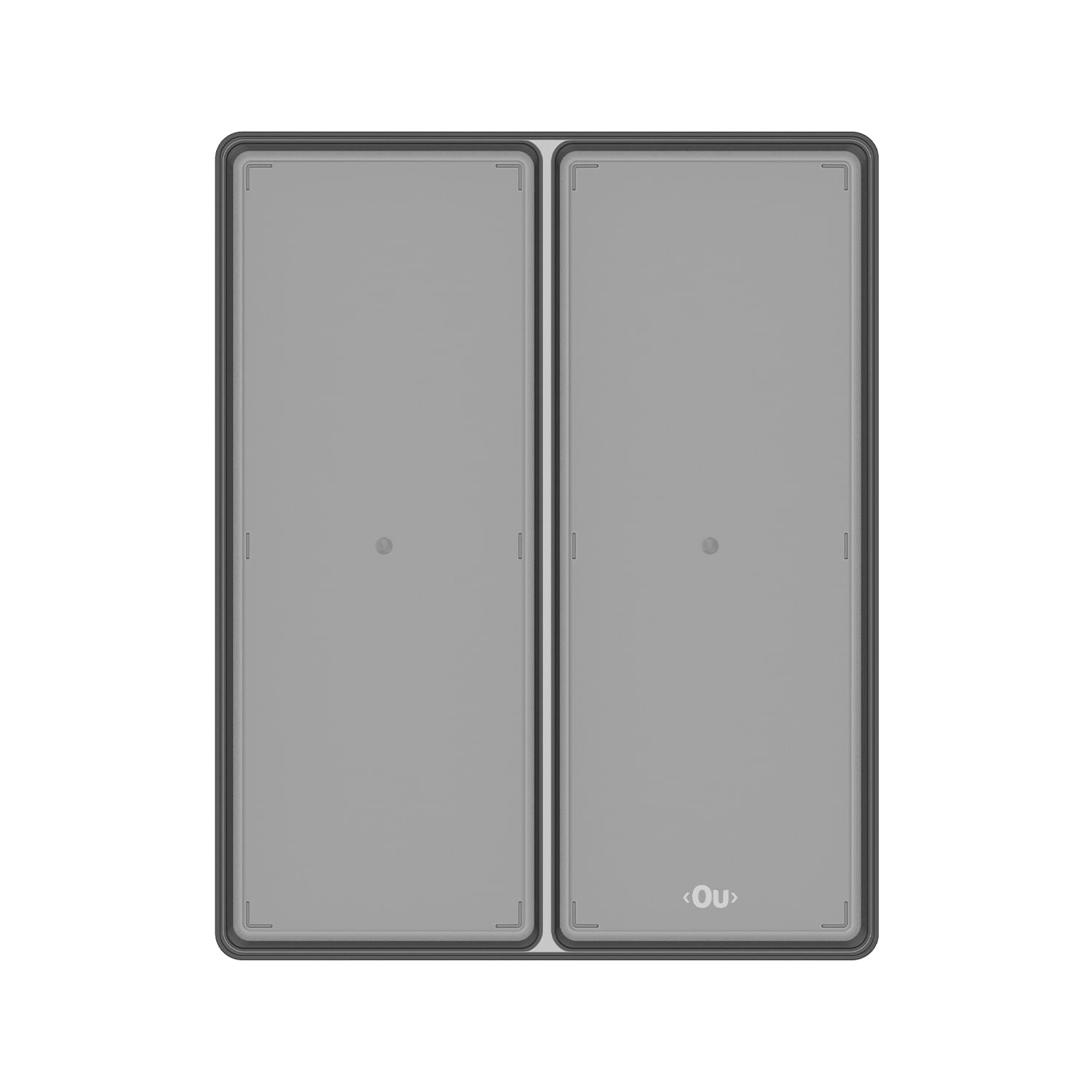 Organizador de gavetas Ou 37,5 x 30 x 5,6 Linha Clear Gavetas