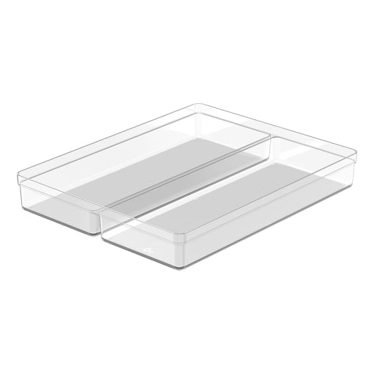 Organizador de gavetas Ou 37,5 x 30 x 5,6 Linha Clear Gavetas