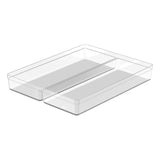 Organizador de gavetas Ou 37,5 x 30 x 5,6 Linha Clear Gavetas