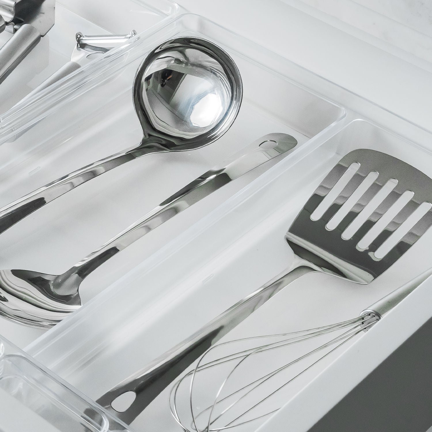 Organizador de gavetas Ou 37,5 x 30 x 5,6 Linha Clear Gavetas