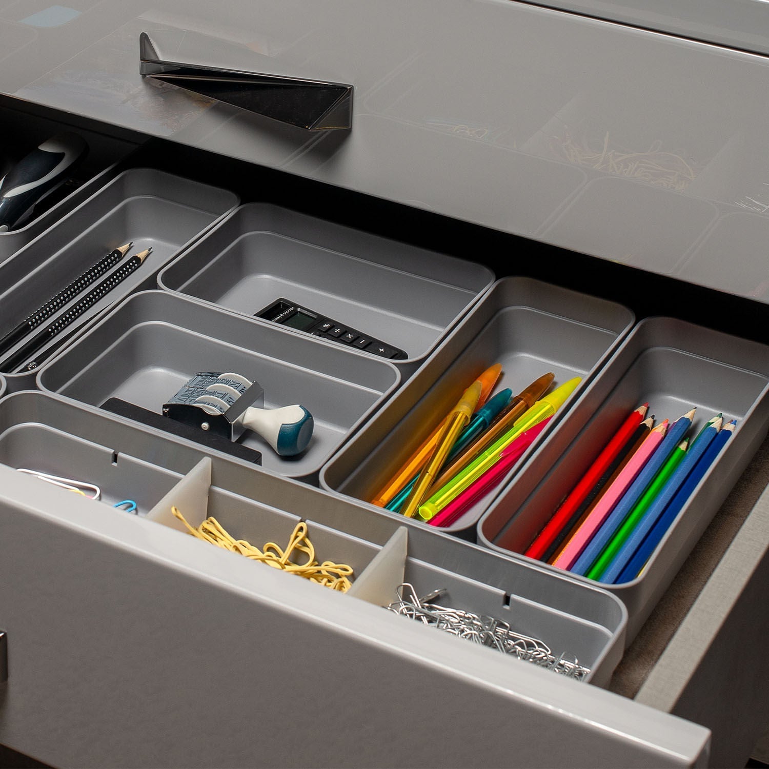 Organizador de gavetas Ou 8,5x23x5,5 Linha Logic