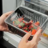 Organizador de geladeira com cesto Ou 2,2L Linha Clear Fresh